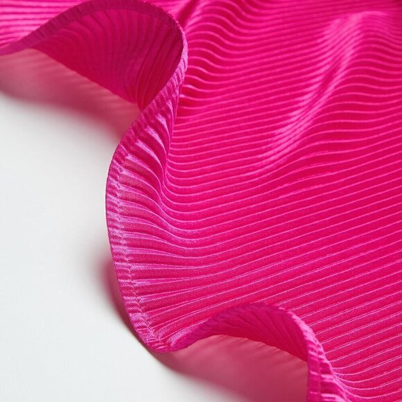 Hot Pink Sexy Women's Plisse Tie Backless Halter Dress - Picture 6 of 8